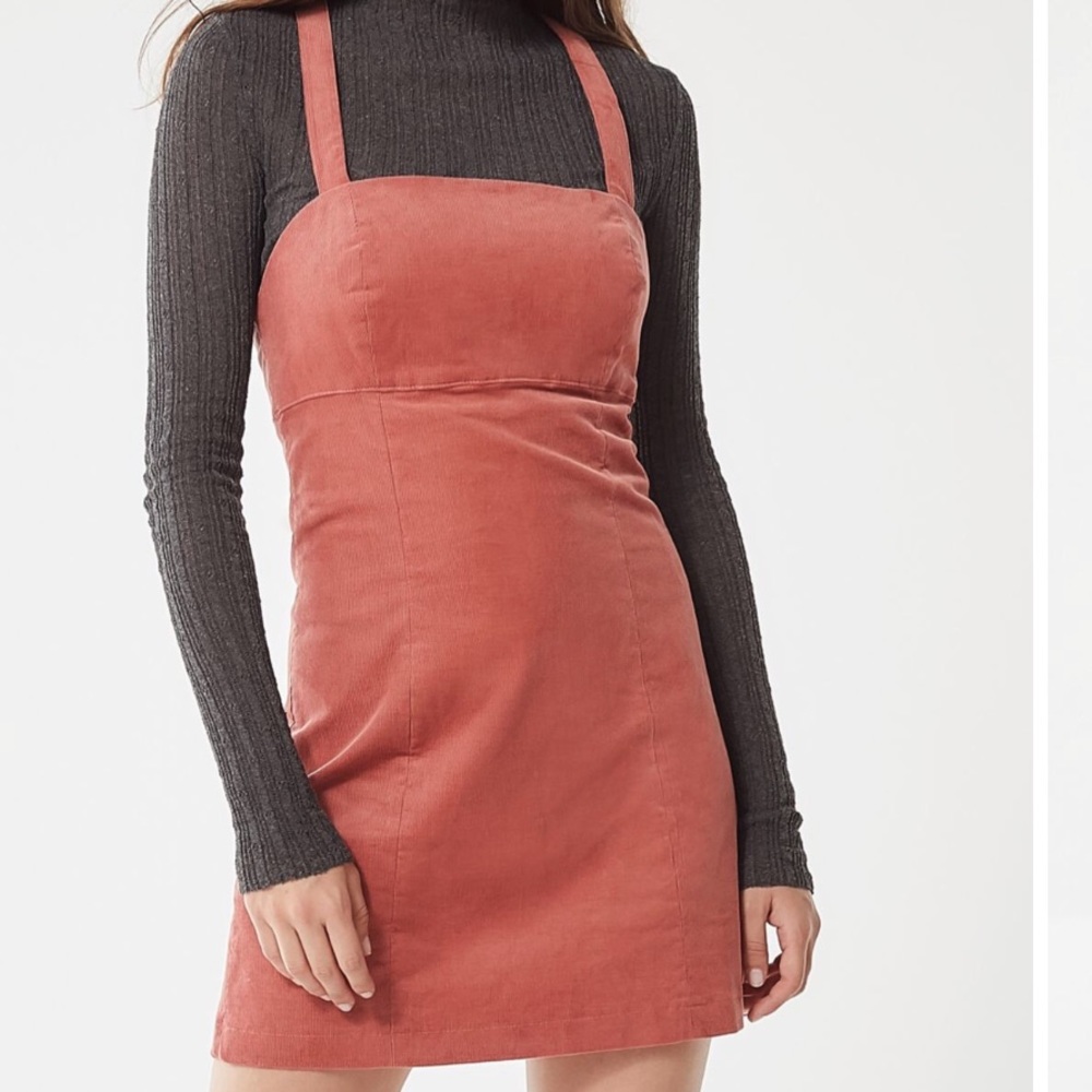 UO Rose empire waist corduroy dress